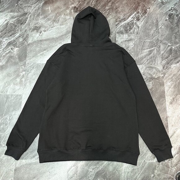 Black Oversized Hooded Sweatshirt By Vetements - Picture 9 of 10